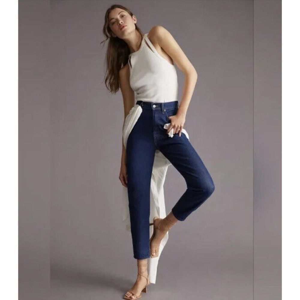 New Mother Snacks ! High Rise Twizzy Ankle Jeans in Cold Brew Size 30